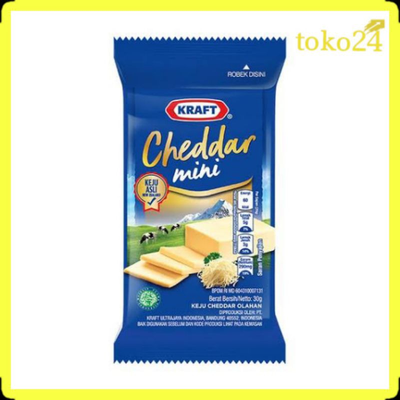 

Kraft Cheddar Mini 30 gr