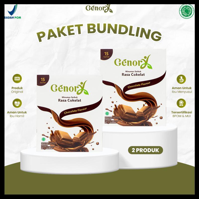 

BUNDLE 2BOX GENORY Susu Penggemuk Badan Rasa Coklat |PROMO|