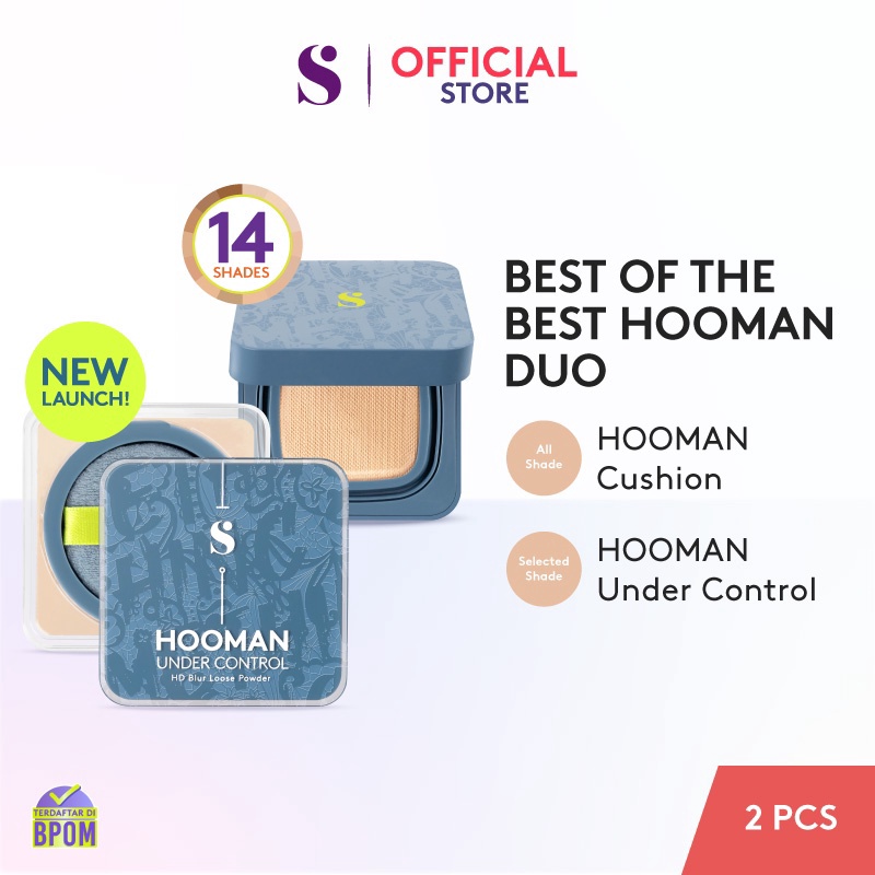 ❥ Sale SOMETHINC [2 PCS] Best of The Best Hooman Duo (Hooman Cushion + Hooman Powder)