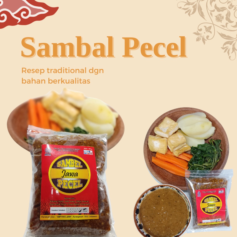 

『PENJUALAN CEPAT』⚡BEST SELLER⚡ Sambal Pecel Jawa 250 gram Bumbu Pecel