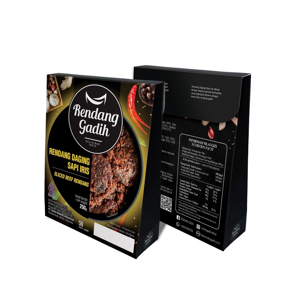 

FLASH SALE⚡ Rendang Daging Sapi Iris - Rendang Gadih