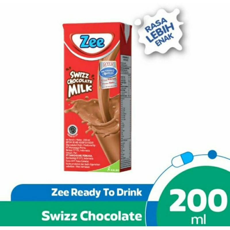 

Susu Zee UHT Swizz Chocolate Milk 185ml 1 dus