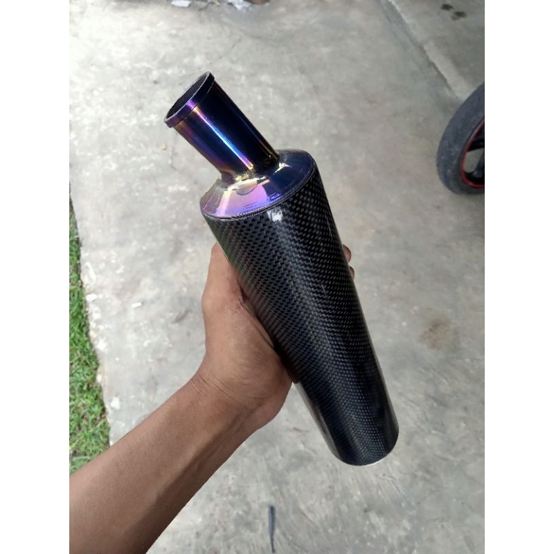 PENUTUP SLENSER/ENDMUFFLER SILENCER 2TAK TITANIUM STYLE COPY DBS