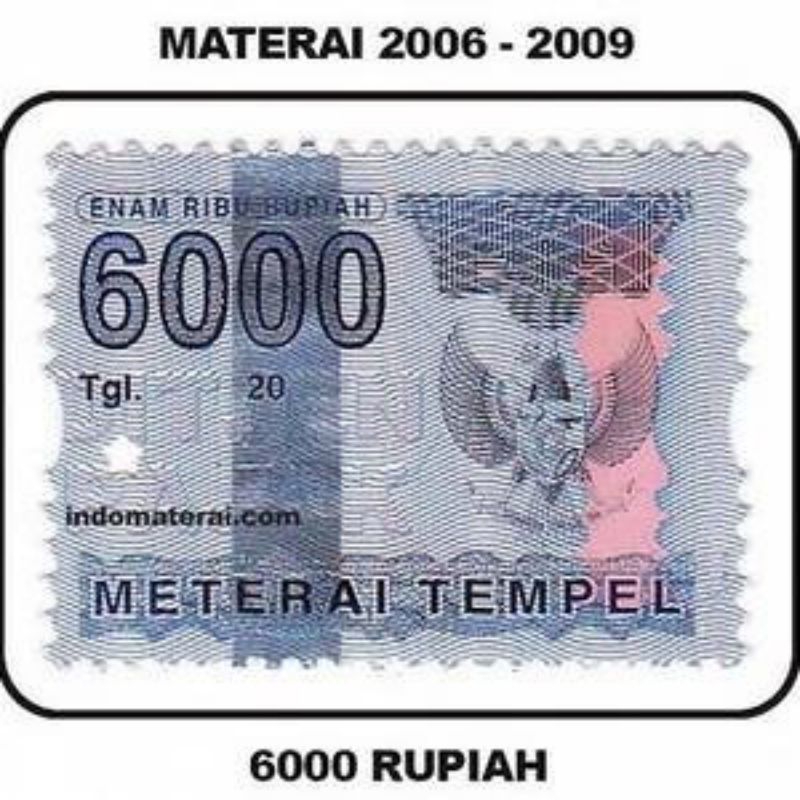 

meterai 6000 tahun 2006-2010