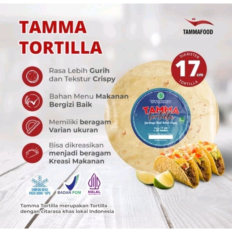 

Kulit Kebab TAMMA Tortilla 17cm