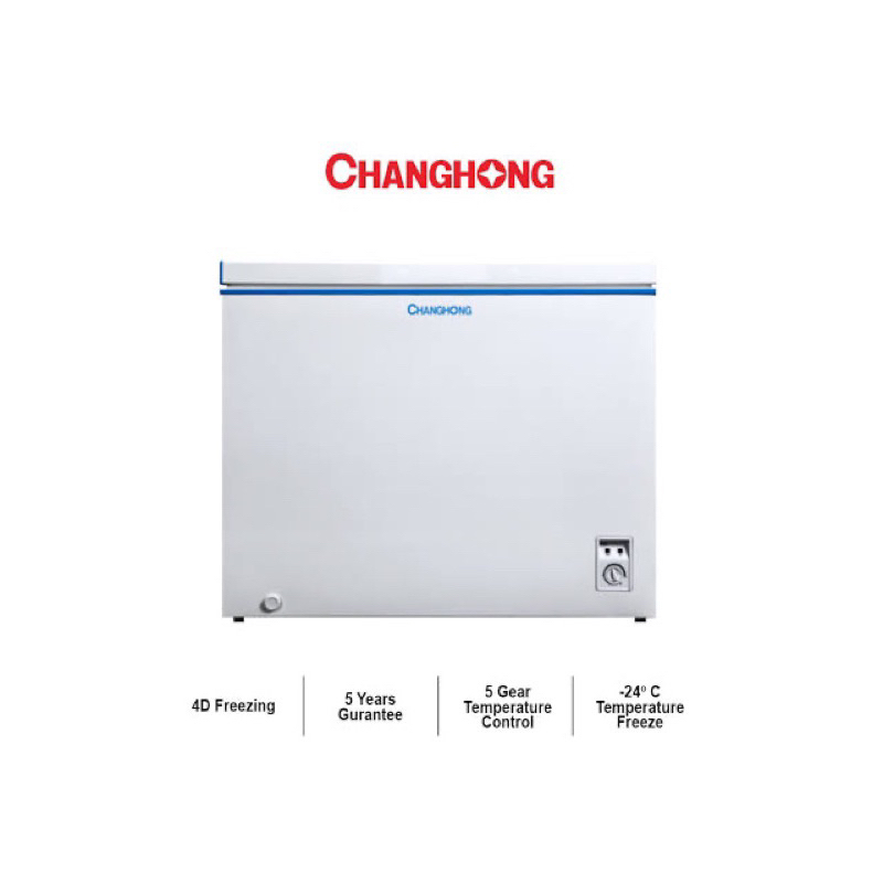 BOX FREEZER CHANGHONG 200 LITER TERBARU TAHAN 100 JAM MATI LAMPU/ CHANGHONG FCF 266 DW/ FREEZER BOX 