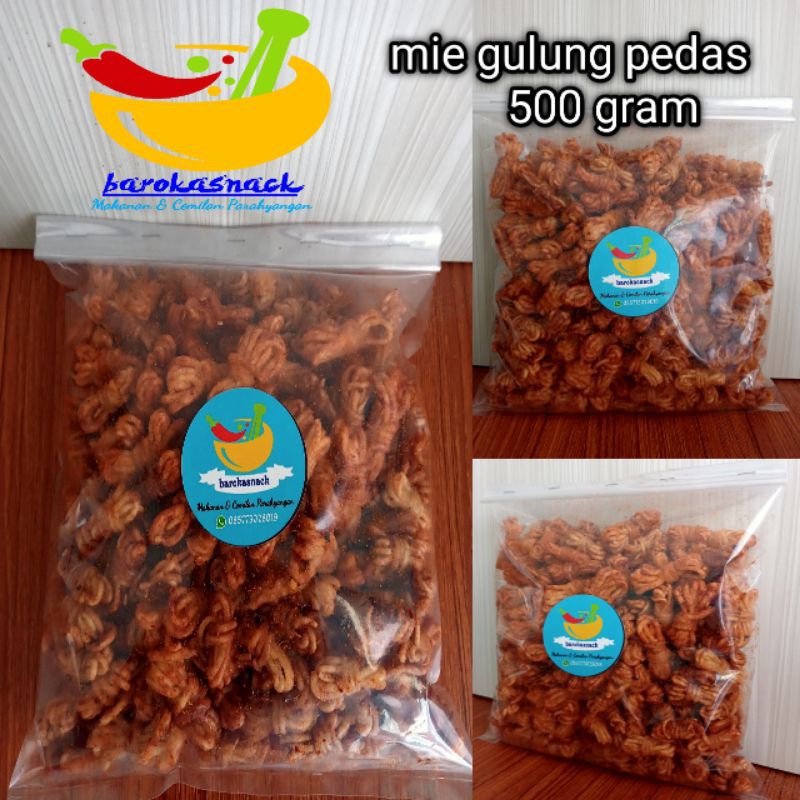 

Mie Gulung Kriuk Renyah Pedas 500 Gram