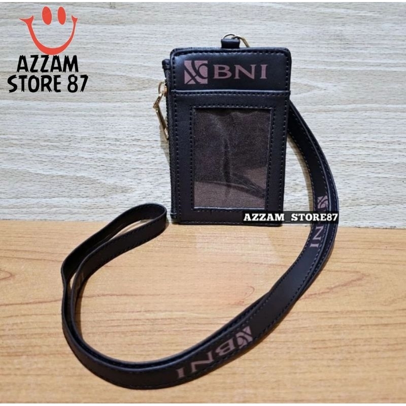 

ID Card Holder Lanyard Name Tag Model Resleting Logo BANK BNI