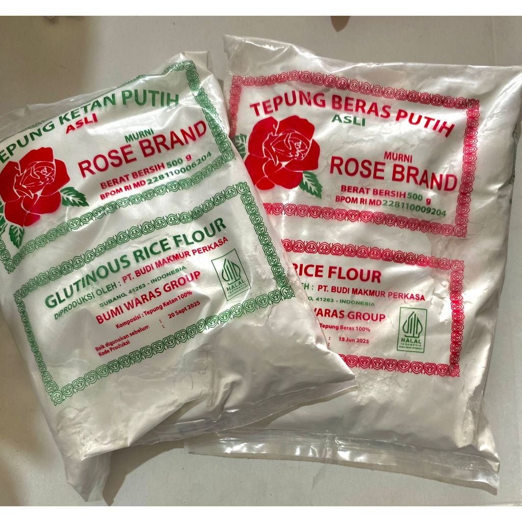 

ROSE BRAND Tepung Beras & Tepung Ketan Putih 500 g