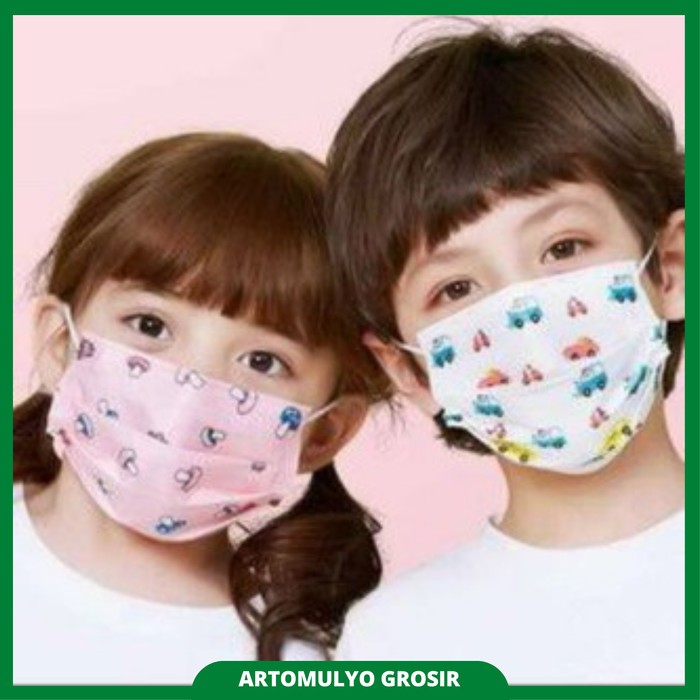 MASKER ANAK MOUSON ORLEE QUEENMASK ALKINDO YNB DRITC ONEHEALTH EZY 3PLY KF94 KN95 PRO ORIGINAL KEMEN