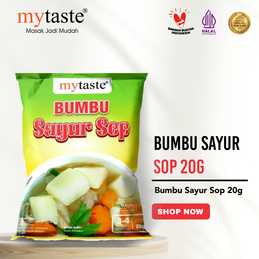 

Bumbu Sayur Sop mytaste kemasan 20gram bumbu dapur instant bumbu kuah sop