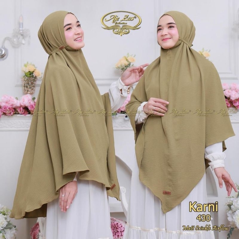 Hijab instan tali/ Hijab instan tali belakang/ Bergo tali / Hijab model V/ Hijab Karni