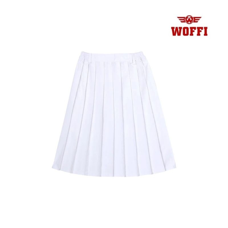 

307 WOFFI ROK PLISIR PENDEK PUTIH