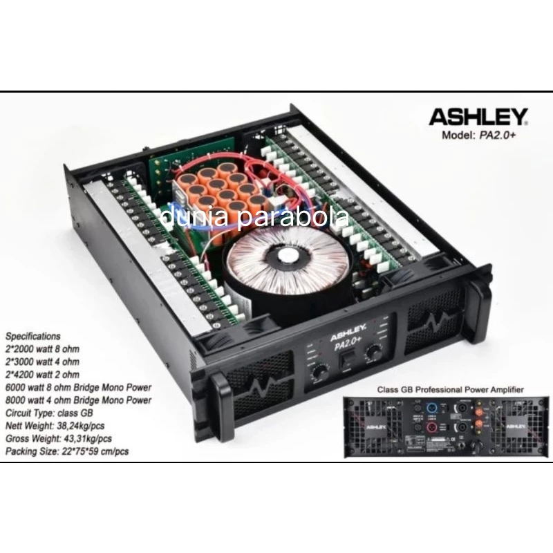 POWER ASHLEY PA 2.0+ POWER AMPLIFIER PA 2.0 + ORIGINAL