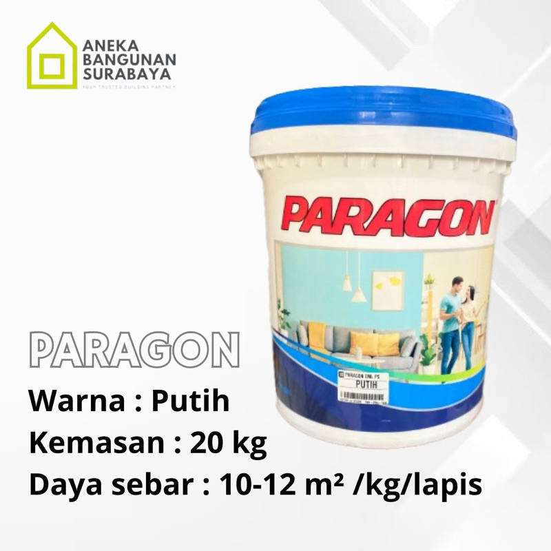 Cat Tembok PARAGON PUTIH 20kg pail | cat interior | plafond dinding tembok