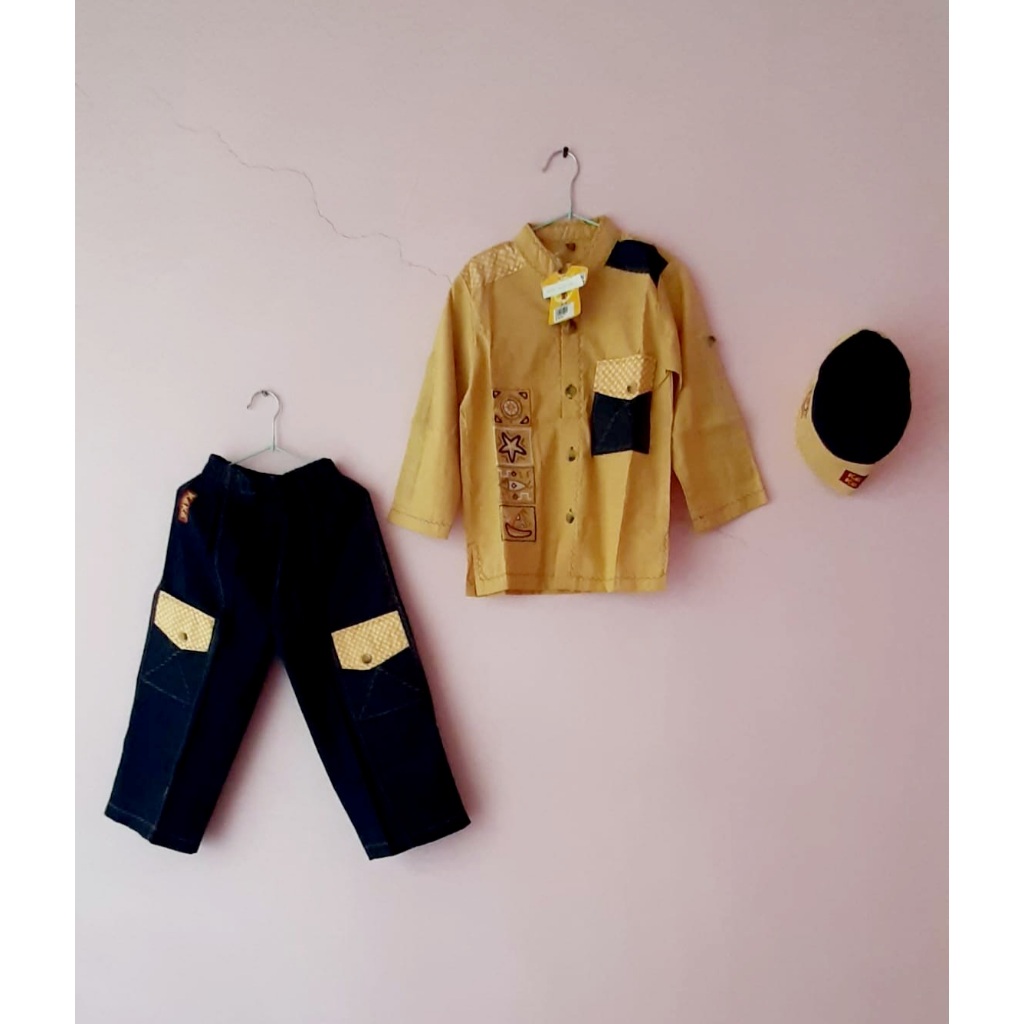 Baju Muslim Koko Anak Laki-Laki KEKE 4 Tahun