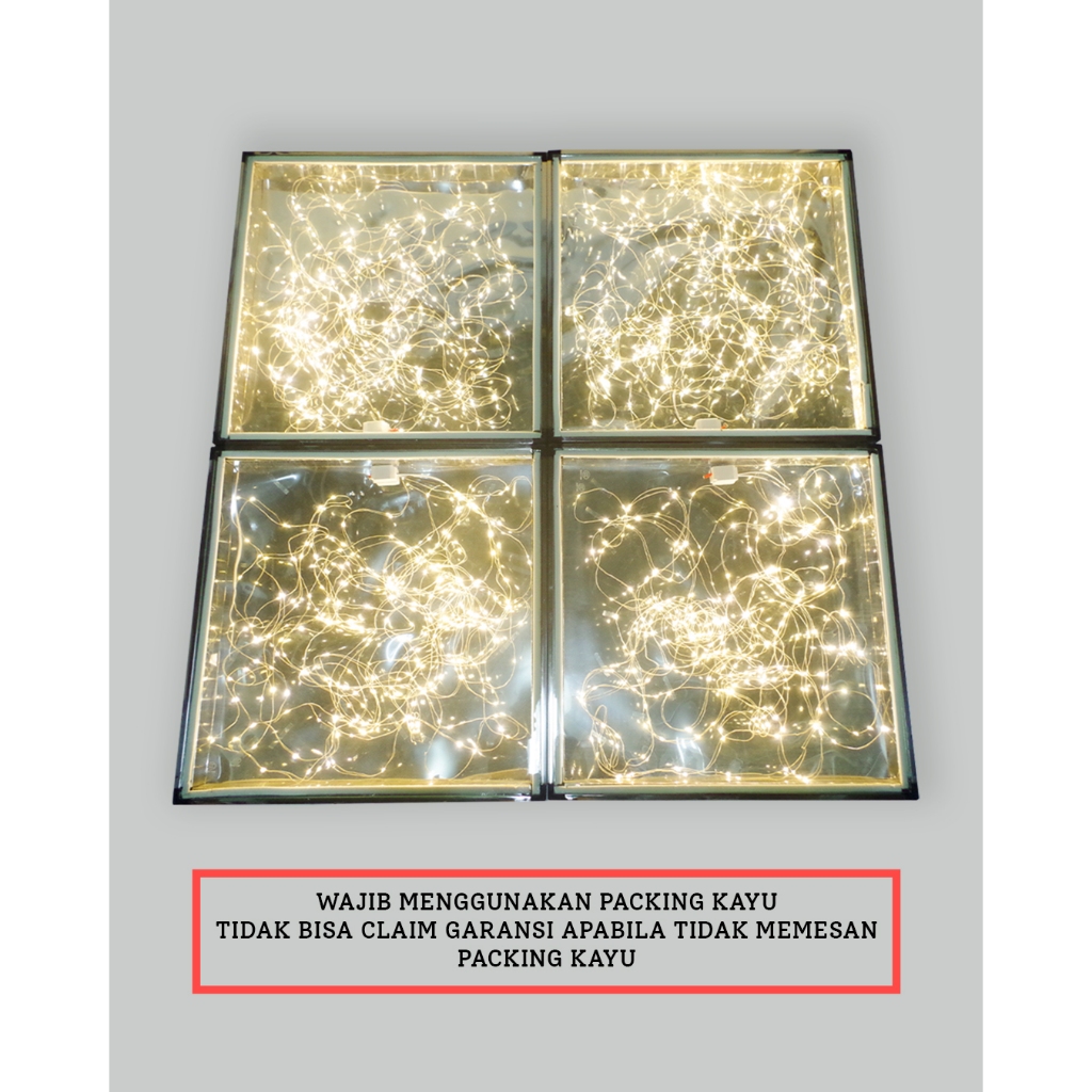 Celestia Light Glass Floor Stage Starlight 60X60 Lampu Lantai Kaca Wedding Lampu Dekorasi Wedding Pe