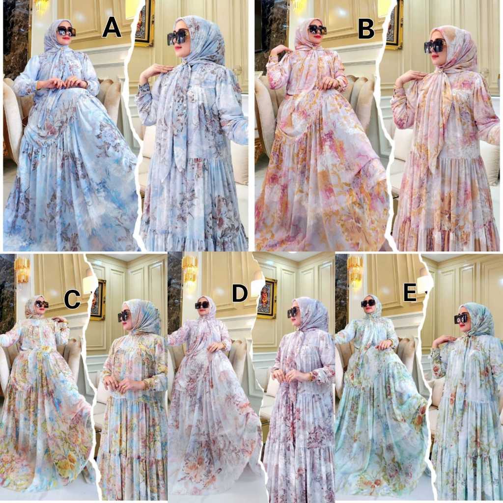 GAMIS SYAR'I BRANDED AZREEN SERIES BY AZZAHRA