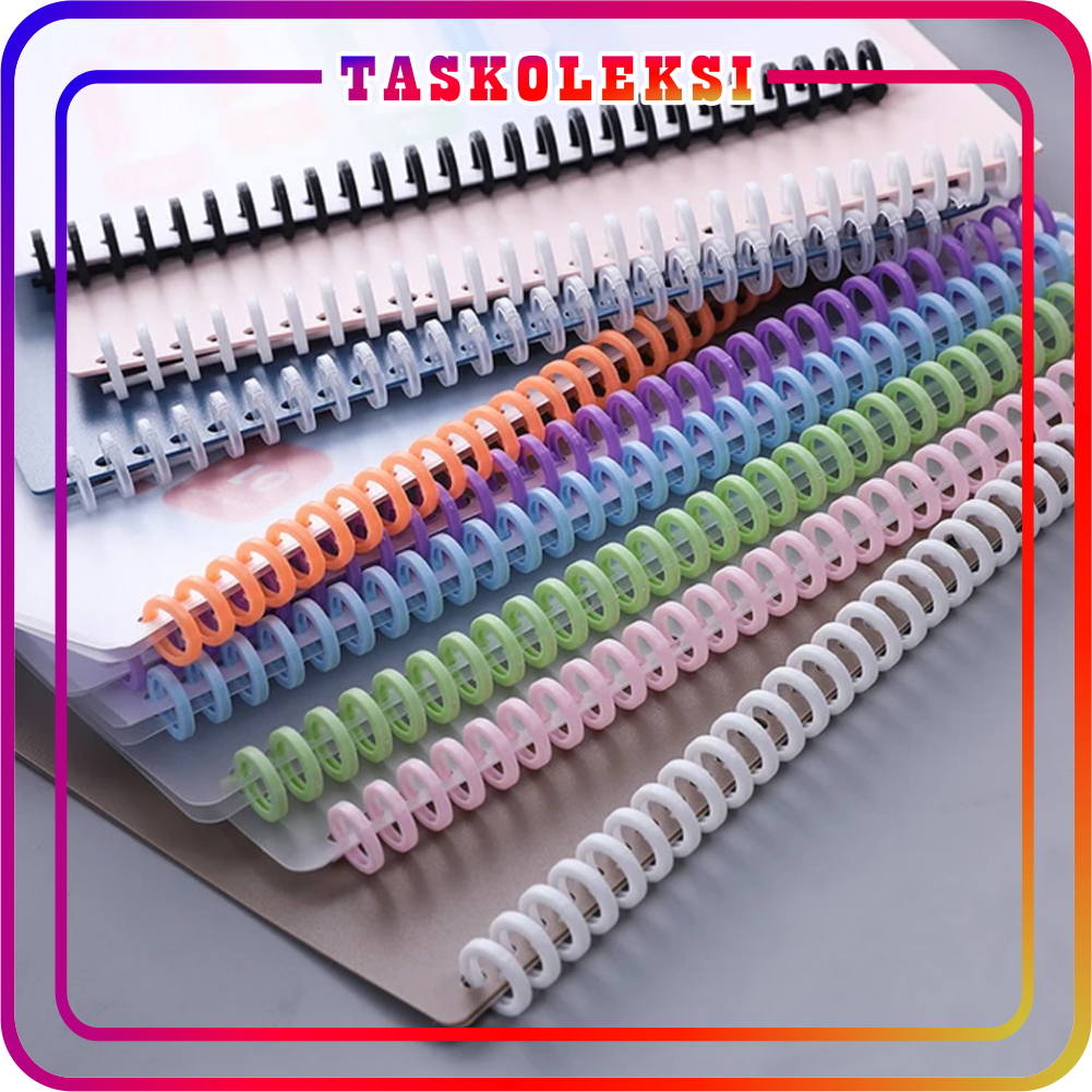 

☛TK☚ Paket Hemat Sampul Cover Ring Binding Loose Leaf 30 Lubang Spiral Bahan Plastik Ukuran A5 B5 Murah S113