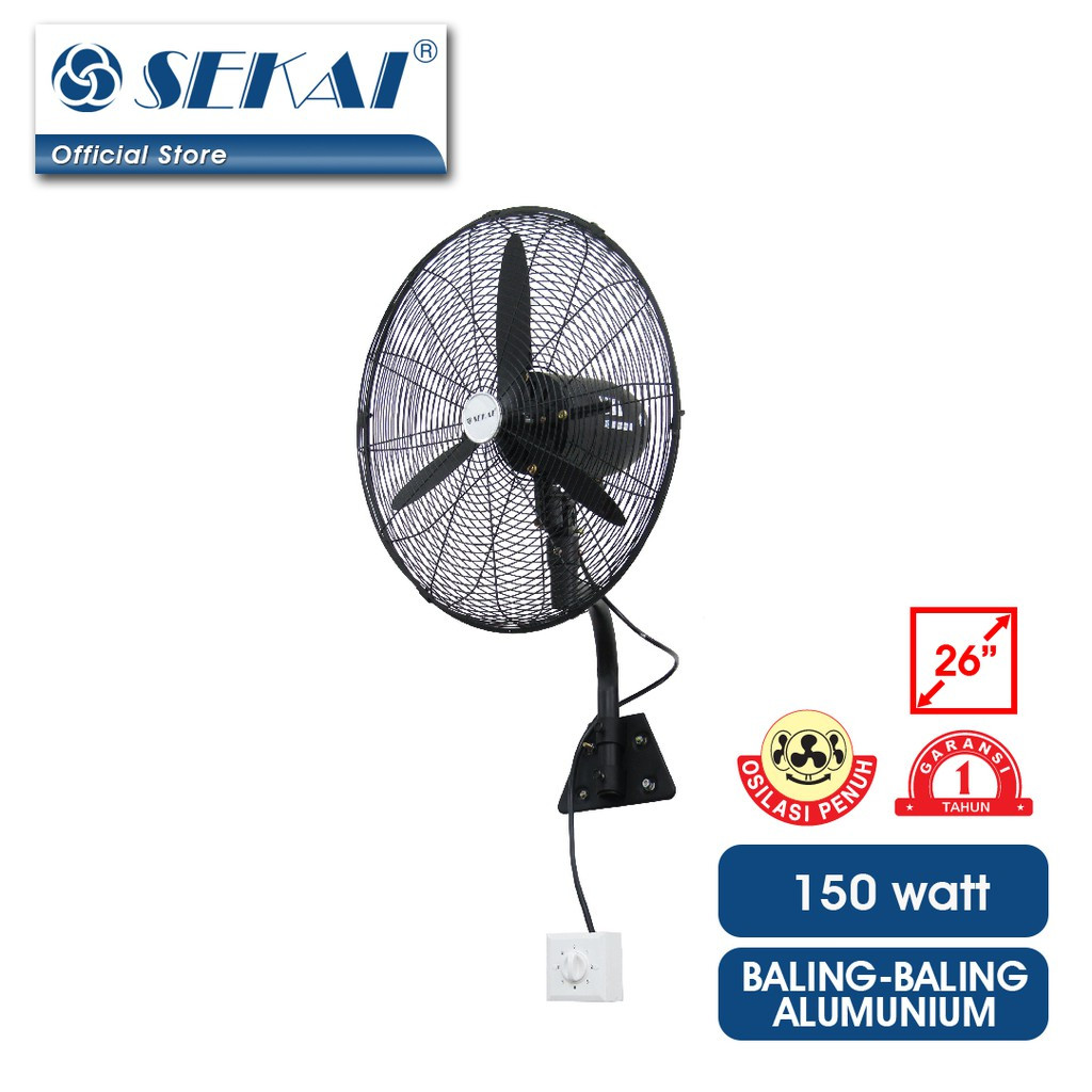 SEKAI /CKE REGENCY Kipas Angin Dinding Industri / Kipas Angin Tornado 20 Inch / 26 Inch / 30 Inch (S