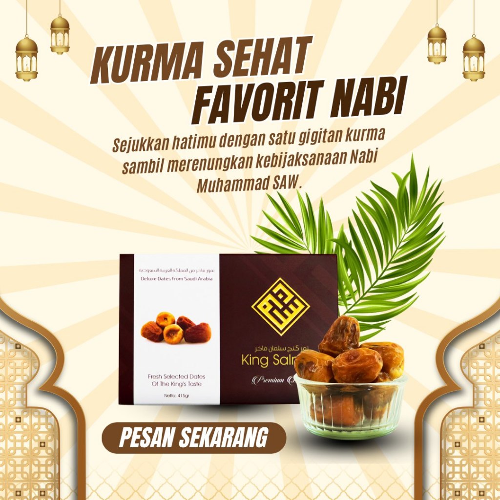 

Kurma King Salman Premium Dates 100% Asli