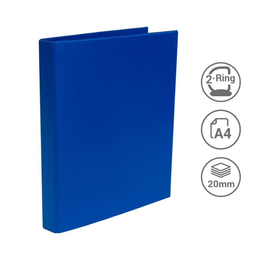 

Bantex Ring Binder 2 Ring D 20mm A4 Cobalt Blue
