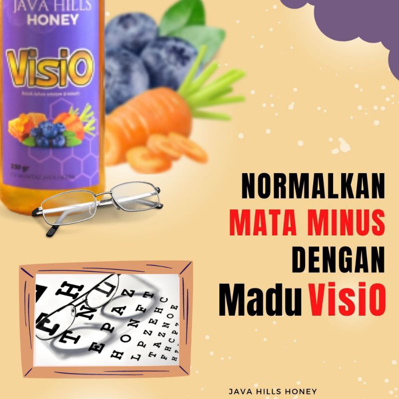 

Visio Madu Kesehatan Mata * Atasi Penyakit pada Mata Glukoma, Silinder, Minus