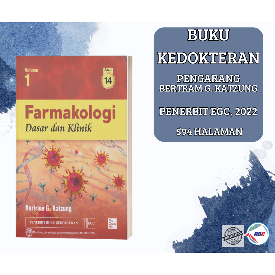BUKU FARMAKOLOGI DASAR DAN KLINIK VOL.1 EDISI 14 KATZUNG