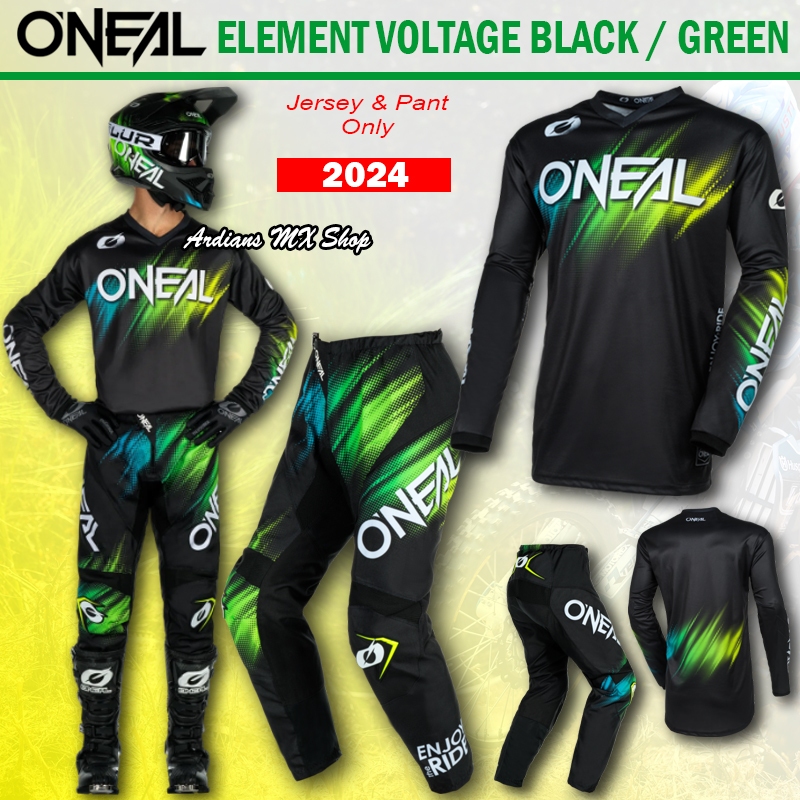 ONEAL - V.24 ELEMENT VOLTAGE - JERSEY SET CELANA - TRAIL CROSS TRABAS GRASSTRACK