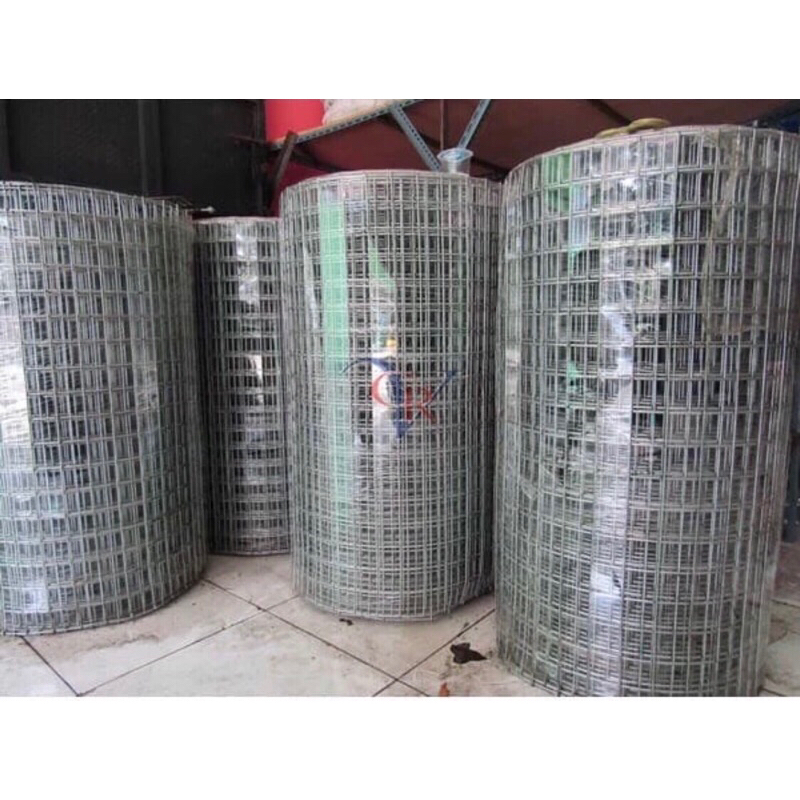 Wiremesh Kawat Loket Galvanis 50 x 50 mm lebar 2 meter tebal 4 mm per Roll