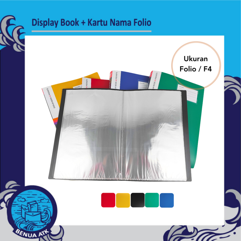 

Dataflex Display Book / Clear Holder 20 , 40 , 60 Pocket + Kartu Nama Folio / F4