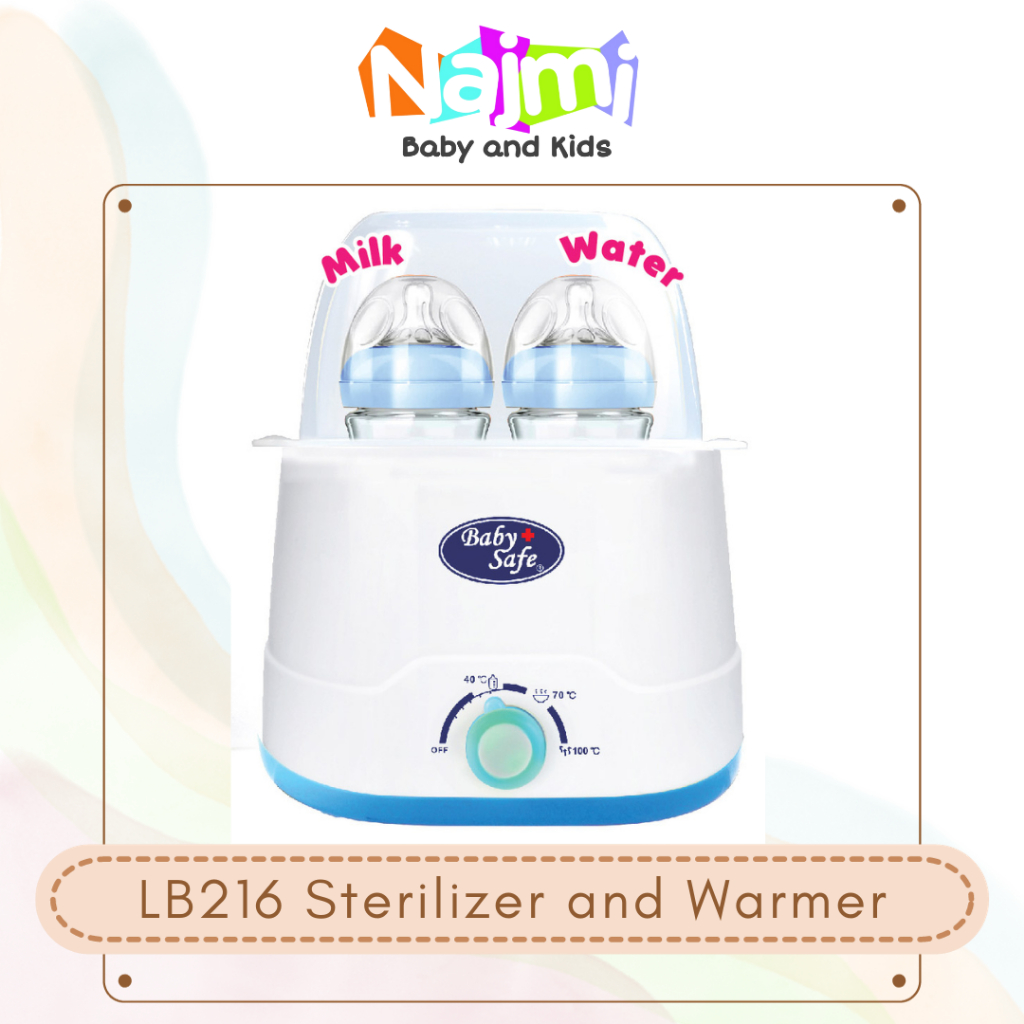 Lb216 Lbw01 Baby Safe Babysafe Twin Bottle Warmer Sterilizer (Penghangat Susu Dan Makanan Bayi) /
