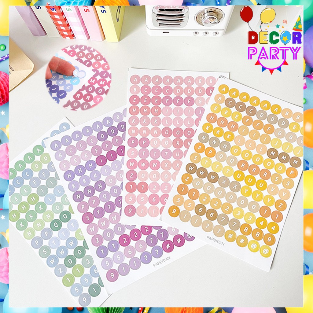

DP Stiker Huruf Deco Alphabet Number Untuk Diary Aesthetic Sticker Dekorasi Jurnal Scrapbook Stiker Alat Tulis Simple Hadiah Keyboard