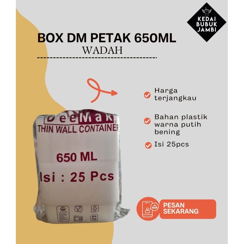 Box DM Petak 650ml