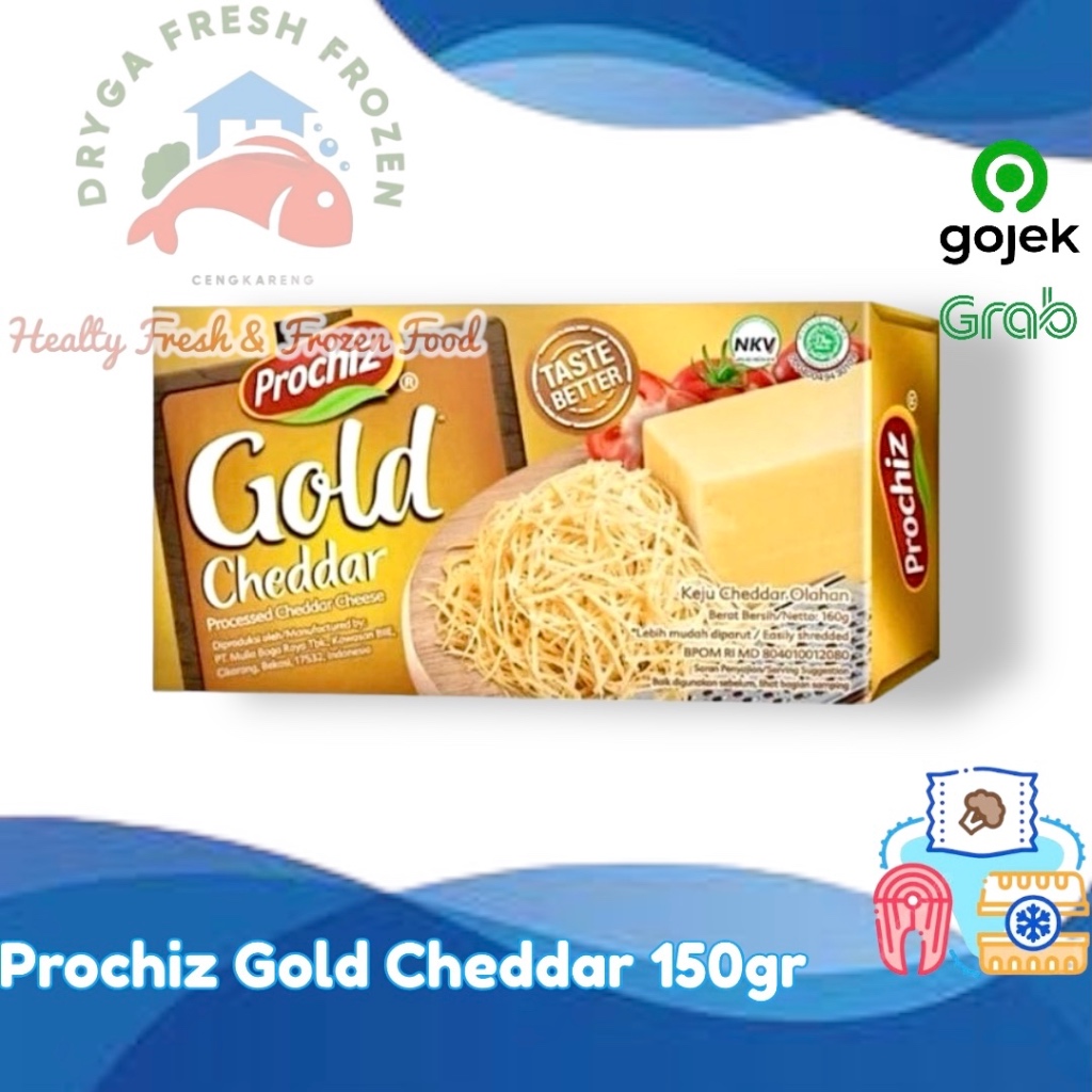 

Prochiz Gold Cheddar Cheese Keju 160gr