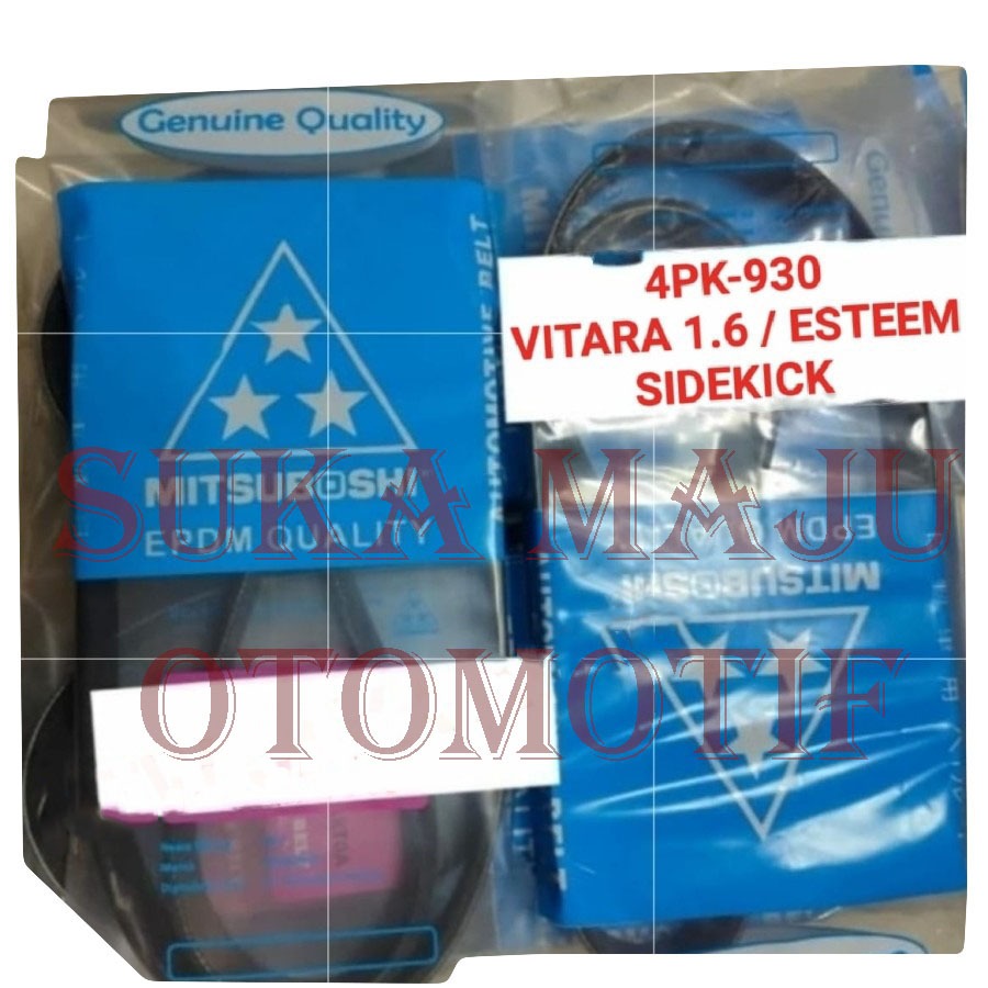 Fan van v belt tali kipas 4PK930 ESTEEM SIDEKICK VITARA 1.6CC 4PK-930