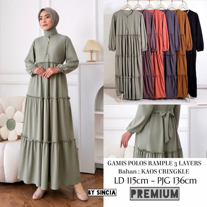 Ana gamis voxy premium/Ana gamis polos premium