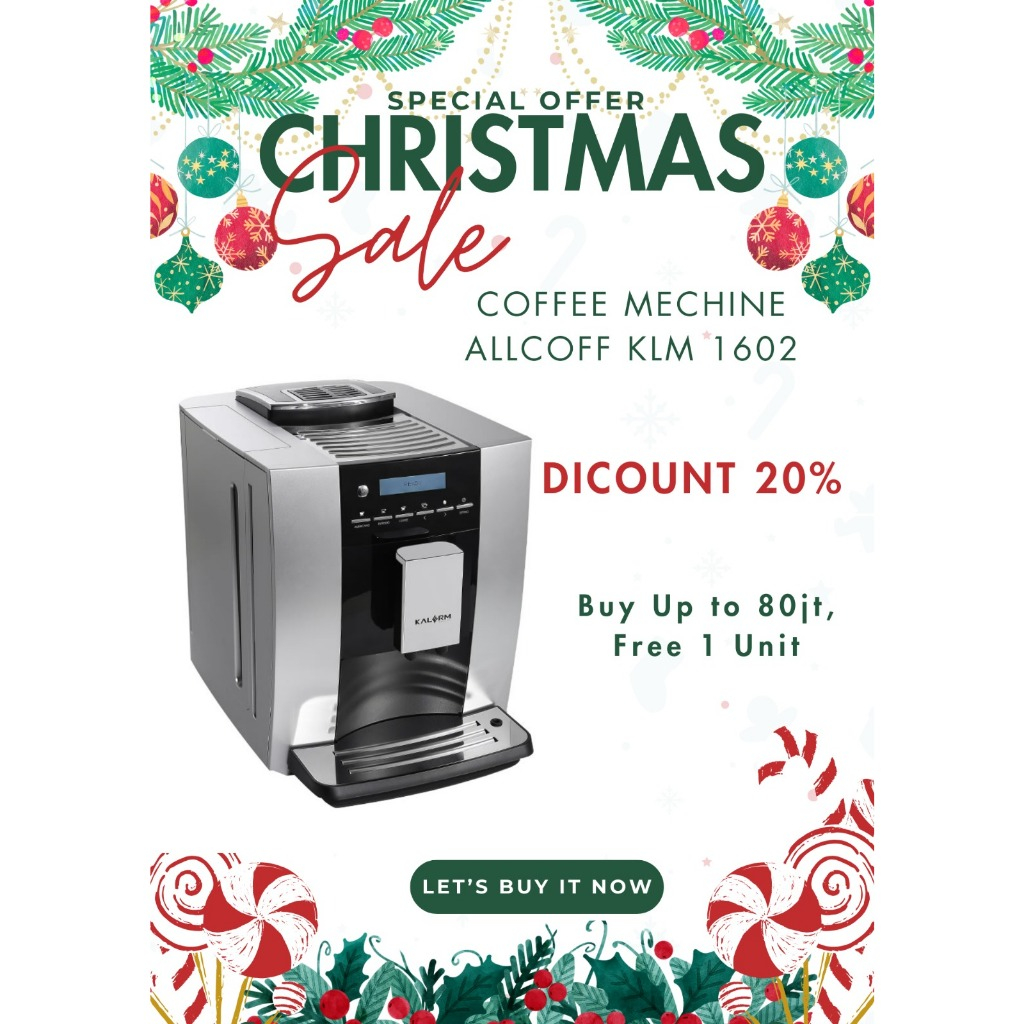 Mesin Kopi Otomatis / Mesin Espresso Otomatis ALLCOFF Type KLM1602