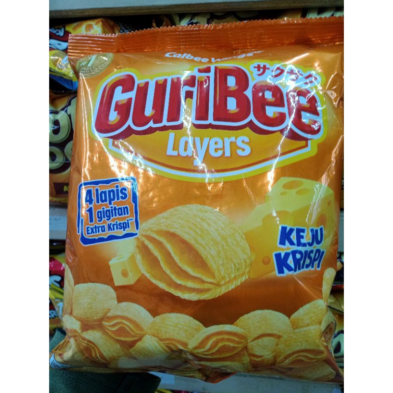 

Guribee Layers Snack Rasa Keju Krispi 65gr