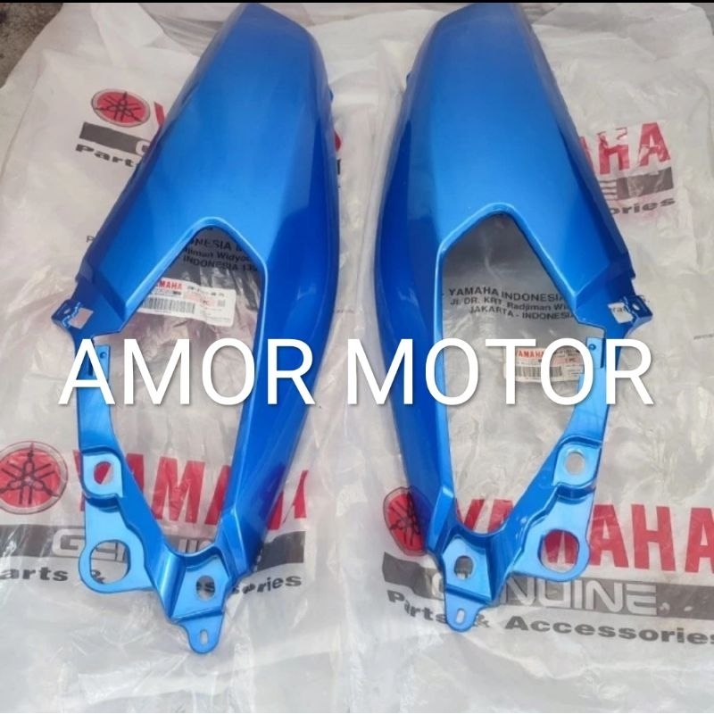 COVER BODY BELAKANG KIRI KANAN YAMAHA NMAX OLD BIRU ORIGINAL