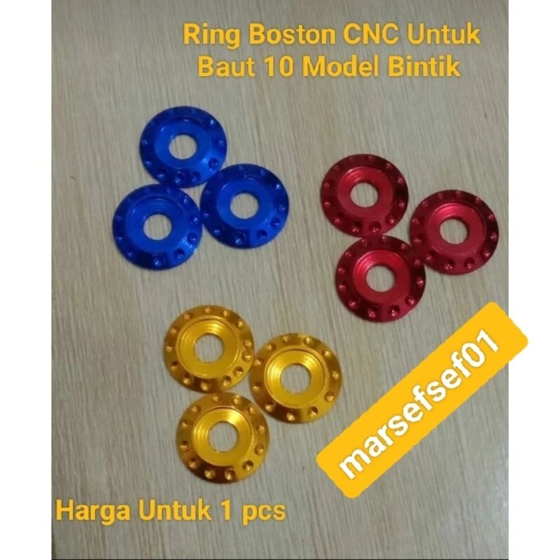 Ring Boston CNC Ring Baut 10 Model Bintik Baut Body Baut 8 Baut Visor
