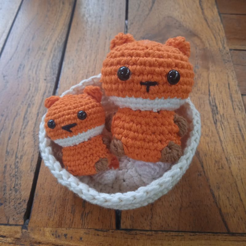boneka amigurumi keychain fox gumiho handmade lucu