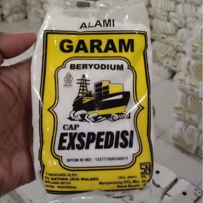 

Garam masak 250 gr Cap Ekspedisi / halal / BPOM