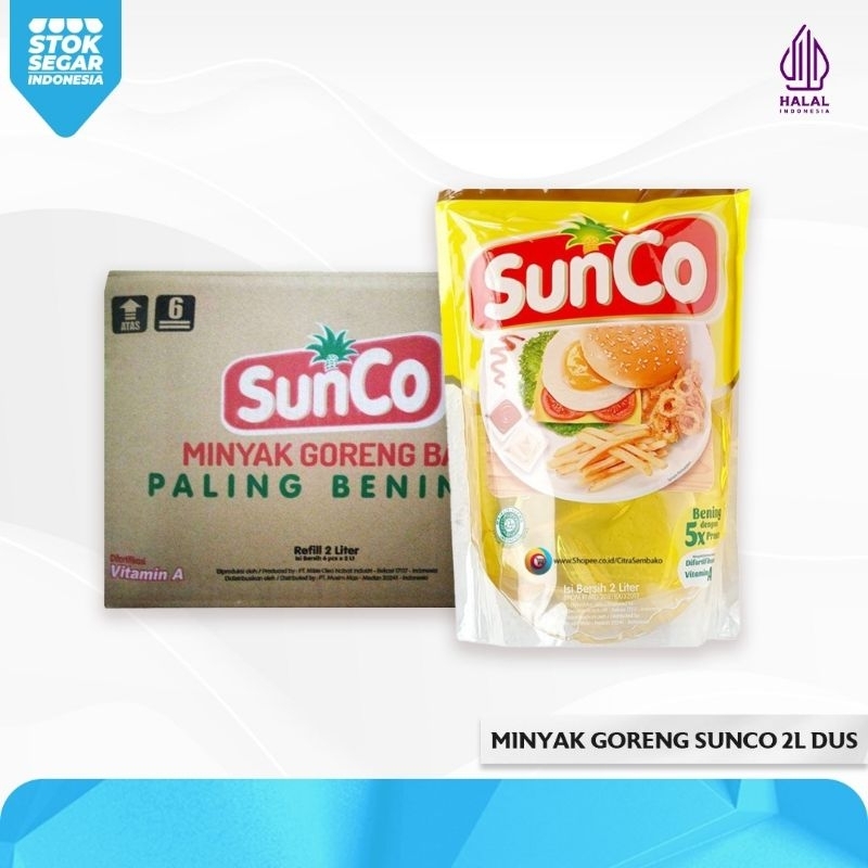 

Sunco 2 Liter Minyak Goreng Refill Dus