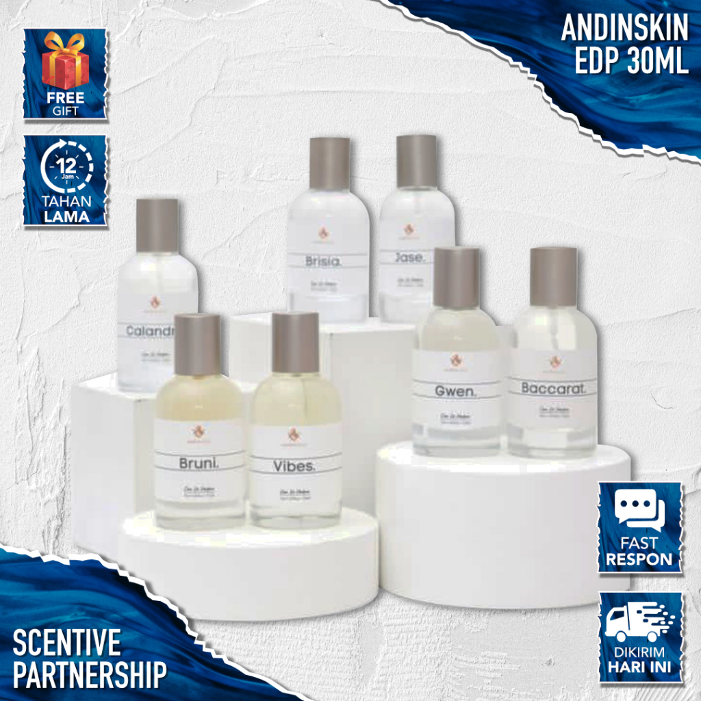 PARFUM ANDINSKIN ORI (FREE GIFT) Parfum Pria Wanita TAHAN LAMA 24 Jam EDP 35ml Andinskin Calandra, A