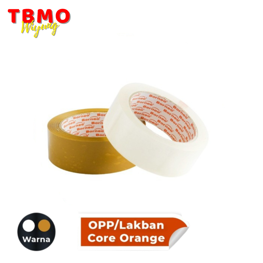 

Isolasi OPP Borneo Core Orange 36mm - Pcs