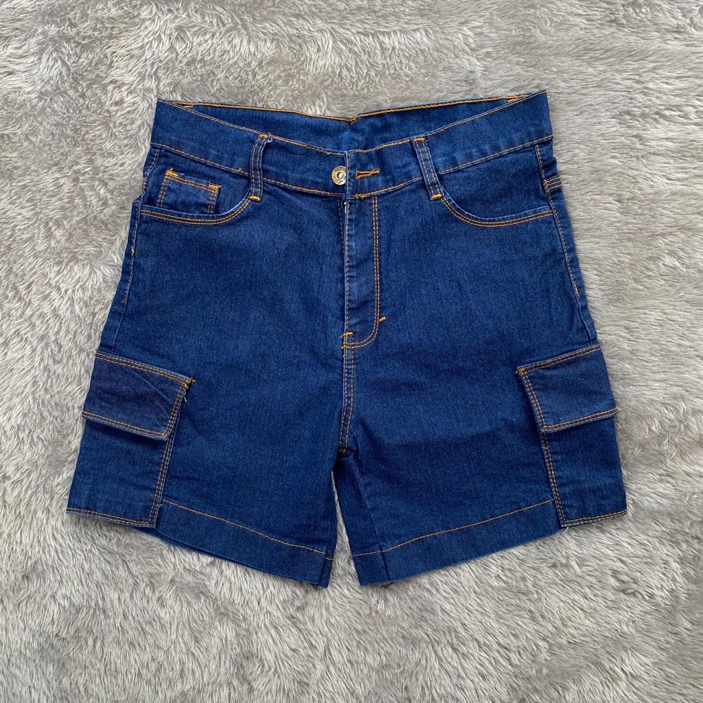Celana Pendek Jeans Cargo - Celana Pendek Wanita Kekinian