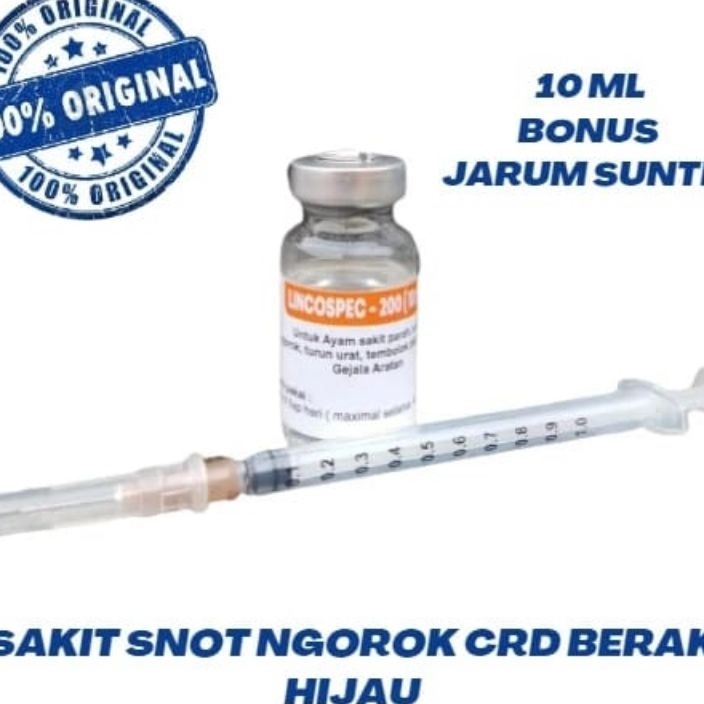 NVCW4575 [PROMO SALE] Lincospec 200 - Lincospec 200 10 ml - Obat Ayam Sakit Apapun - Obat Ayam Sakit