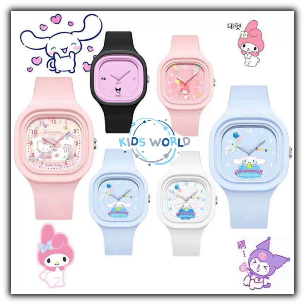 [KIDSWORLD] Jam tangan anak motif SANRIO jam tangan anti air Jam tangan anak jelly Jam Tangan Anak w