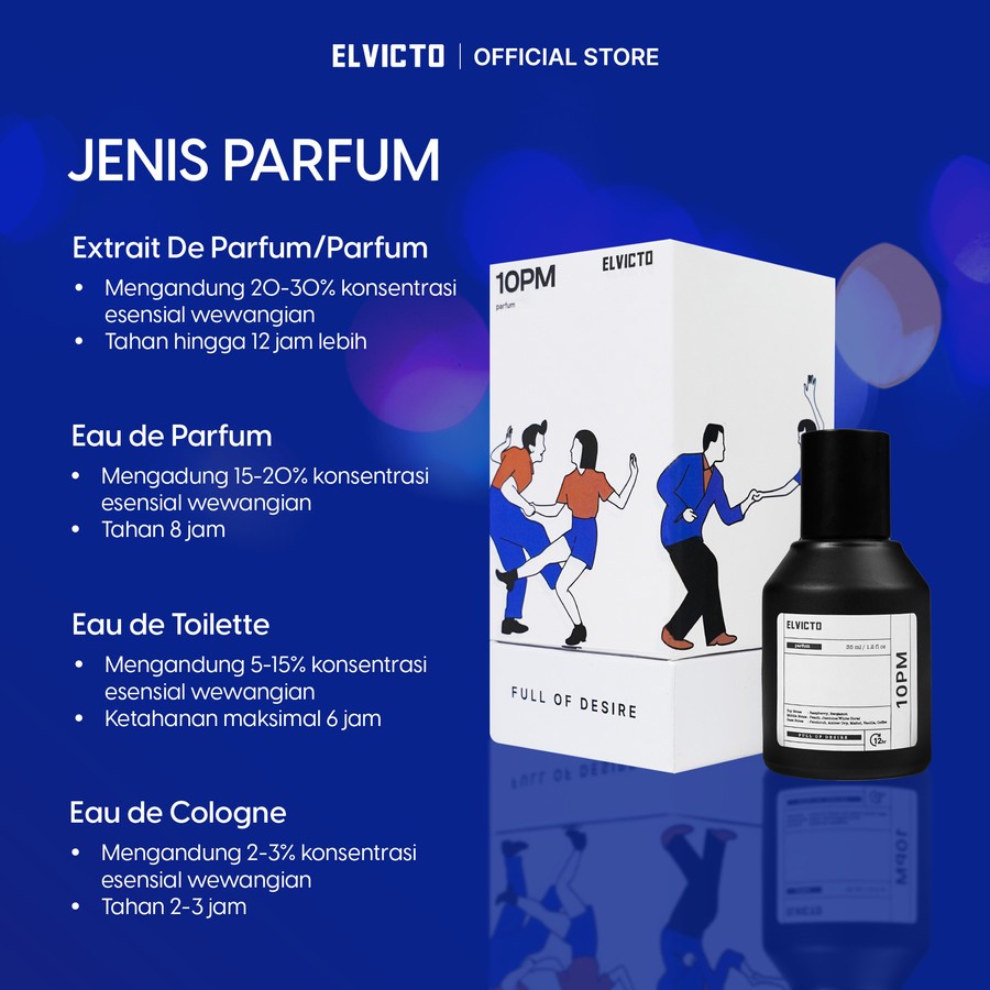 ELVICTO 10PM PARFUM ELVICTO PARFUM 10PM ORIGINAL 100% FREE SISIR SAKU